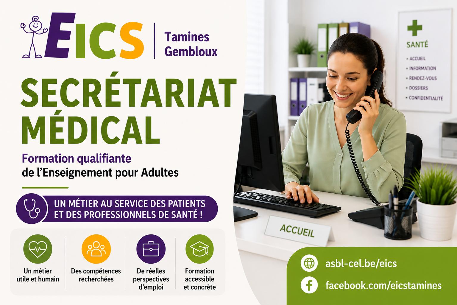 Secrétariat médical - Tamines