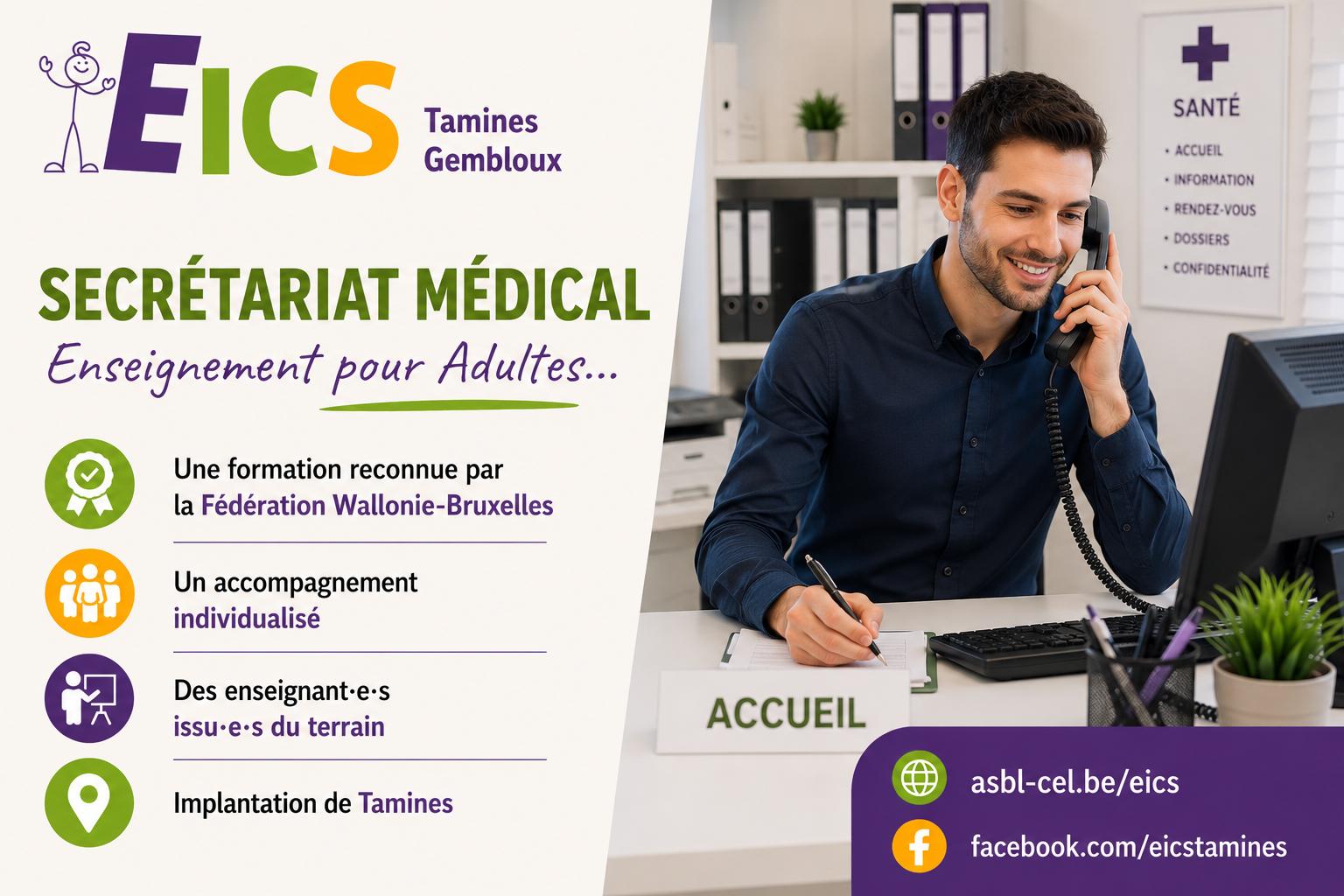 Secrétariat médical - Tamines
