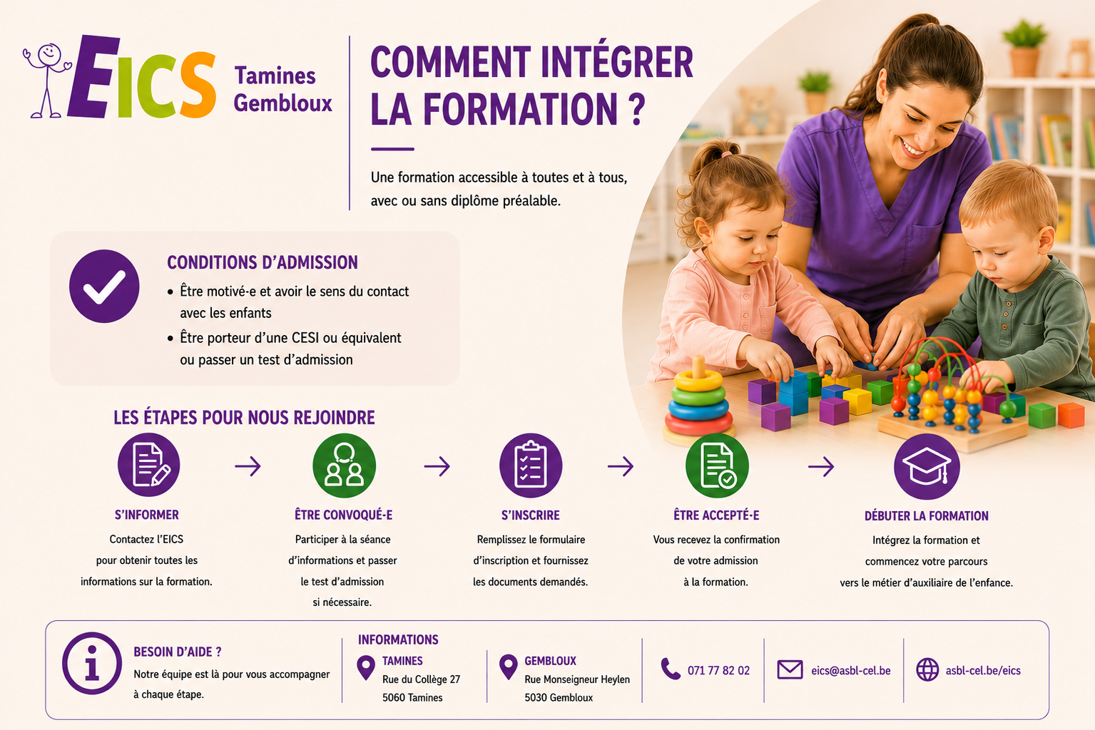 Tamines - Auxiliaire de l'enfance